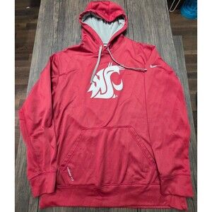 Nike Washington State Cougars Mens Therma-FIT Performance Hooded Sweatshirt LG